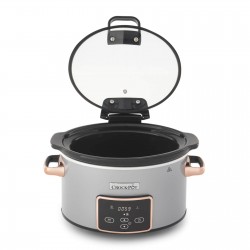 Wolnowar Crockpot 3.5l z uchylną pokrywą, srebrno-miedziany CSC059X