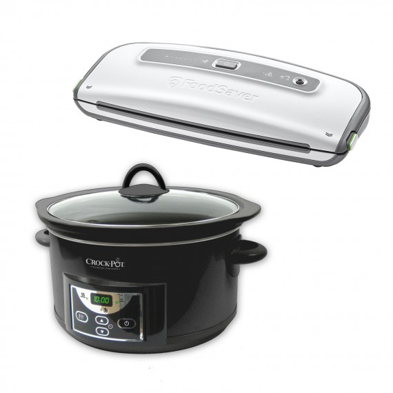 Wolnowar Crockpot 4.7L Czarny SCCPRC507B + Zgrzewarka Próżniowa FoodSaver FFS014X
