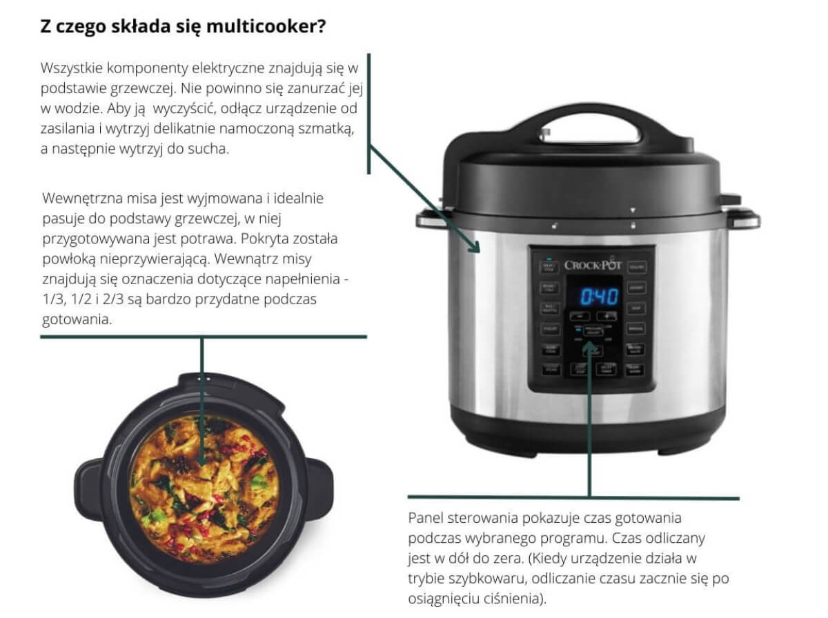 Multicooker Express Crockpot 5.6 l, 12w1, CSC051X