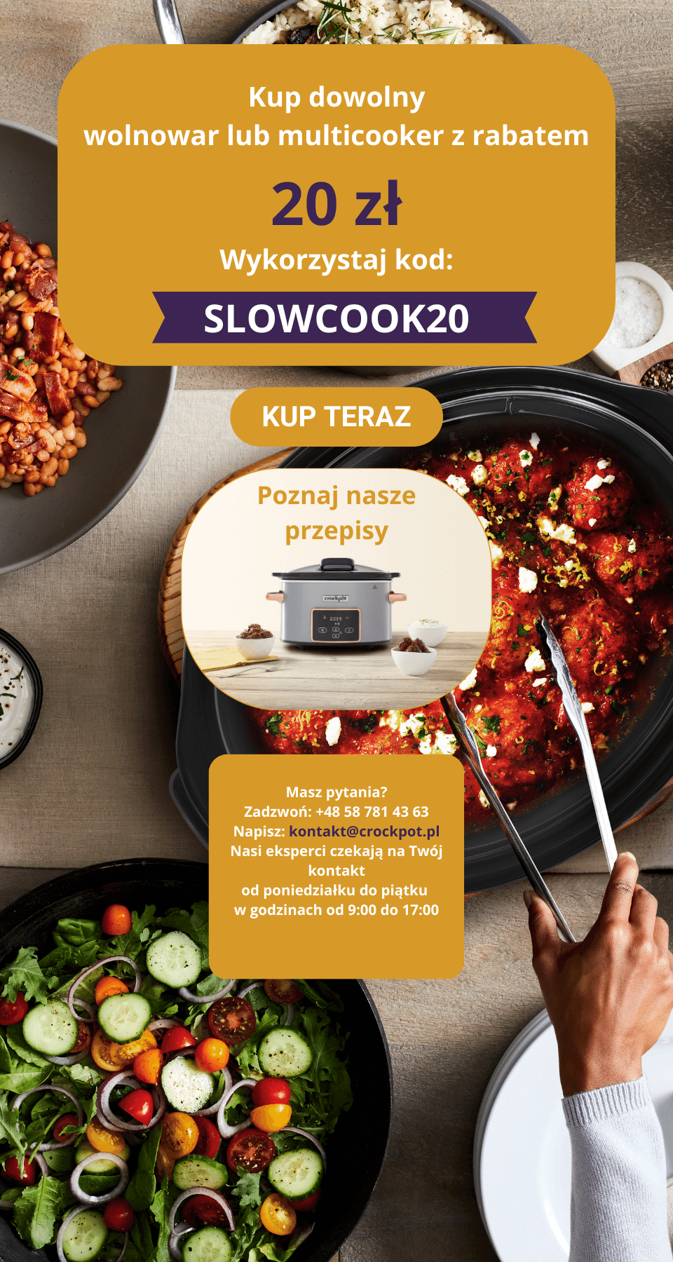 Crockpot - kod promocyjny 20 zł