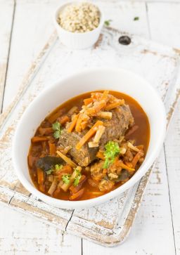 Wołowina z duszonymi warzywami