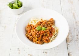 Spaghetti z indykiem