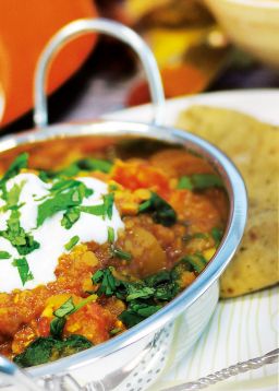 Indyjska zupa z ciecierzycy dyni piżmowej - chickpea dahl 
