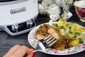 Schab w lekkim sosie grzybowym