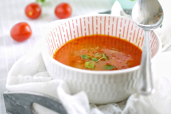 Consomme z pomidorów