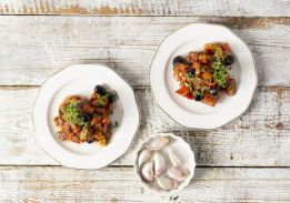 Caponata z fasolą