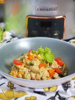 Risotto z dynią, tymiankiem i indykiem