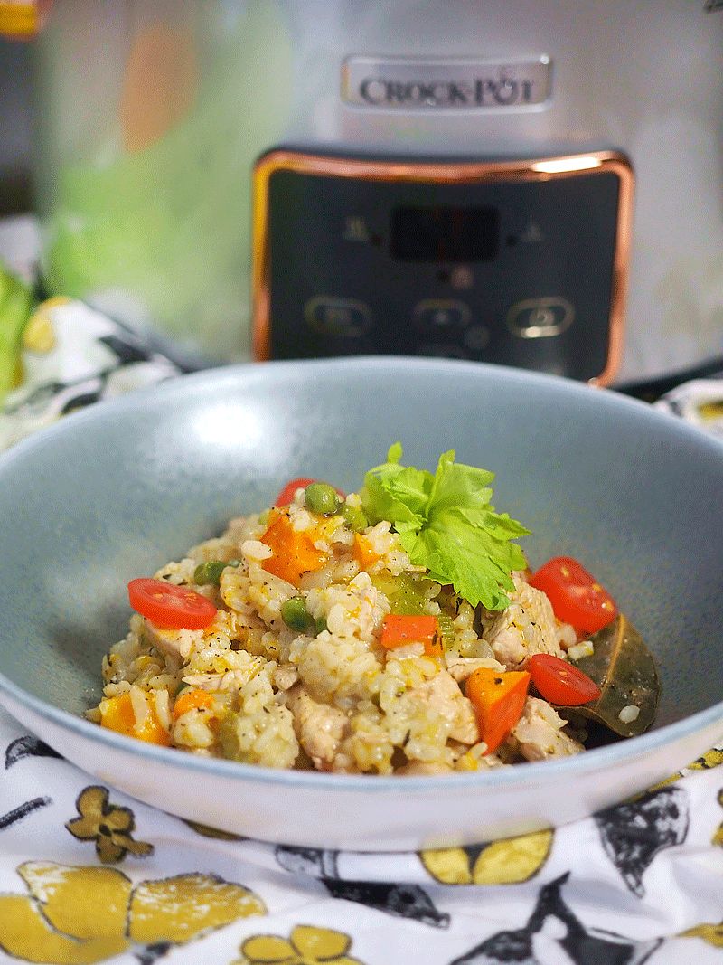 Risotto z dynią, tymiankiem i indykiem