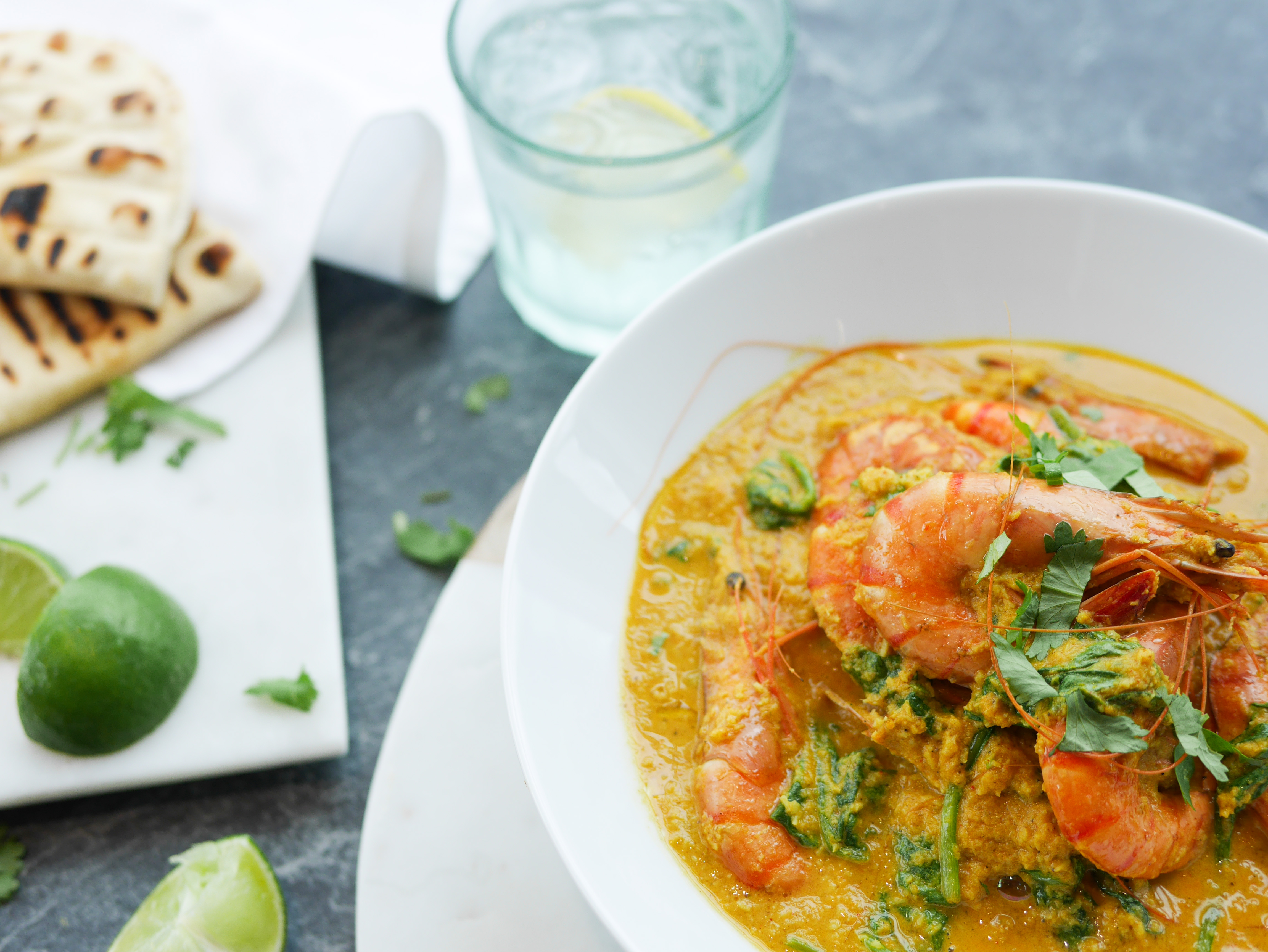 Curry z krewetkami królewskimi