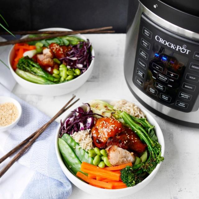 Kurczak Teryaki z brązowym ryżem z Crock-Pot Express 